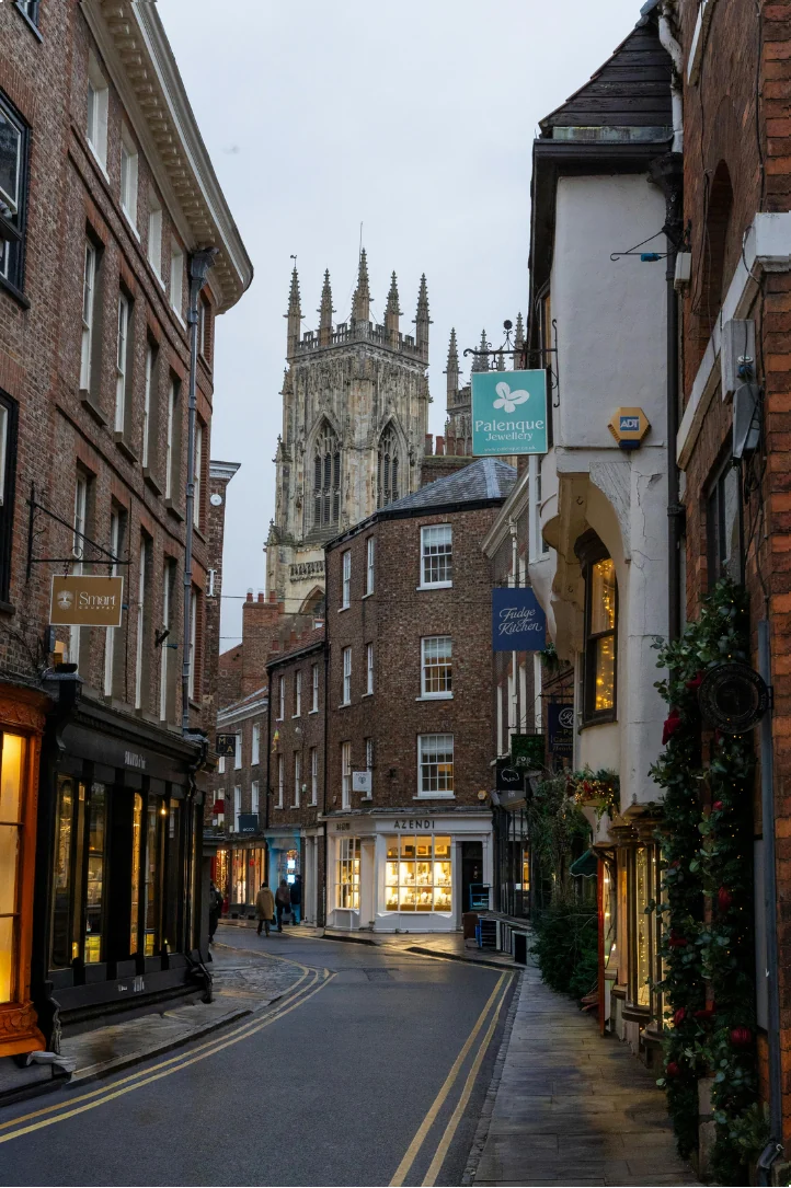 Wimborne Minster town centre and local streets